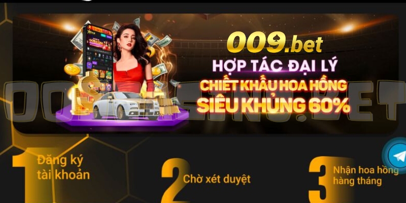 Hướng dẫn đăng ký đại lý 009 Casino