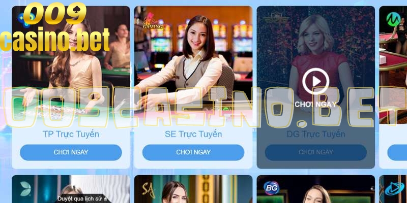 Các dealer vô cùng xinh đẹp tại nhà cái 009 Casino uy tín